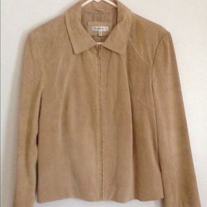 Yvonne Marie Suede Zip Up Jacket